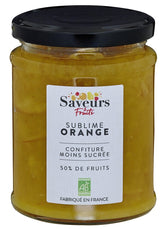 Organic Orange Marmalade with Reduced Sugar Content 310 g - SAVEURS ET FRUITS
